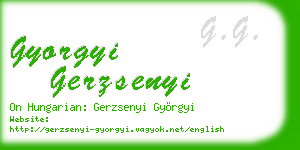 gyorgyi gerzsenyi business card